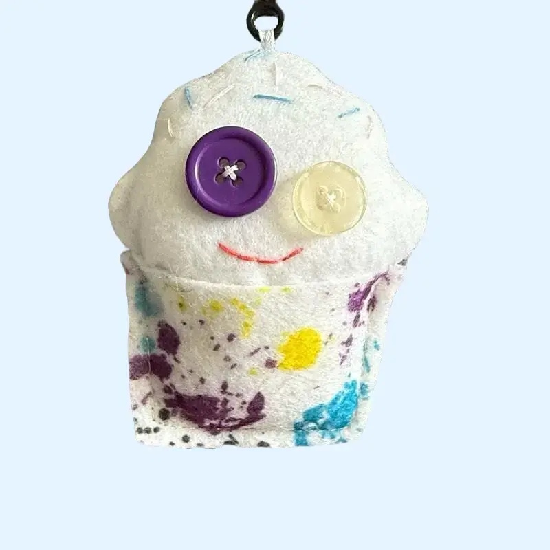 Coo-Coo Cupcake Keychain