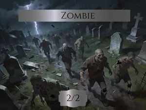 MTG Zombie Token Sticker
