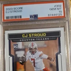 2023 Score Rookies C.J. Stroud #302 RC PSA 10 Houston Texans Football Card Collectible