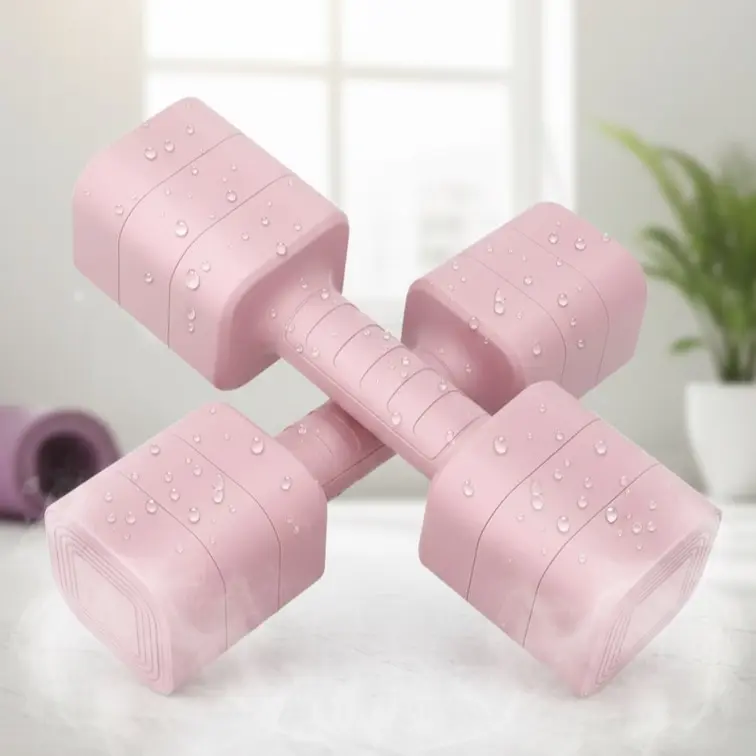 3-in-1 Adjustable Home Gym Dumbbell Set - 10lb,20lb Options, Anti-Slip Detachable Weights, Multifunctional Strength Training Weightlifting Equipment, Portable Home Gym Fitness Gear for Pilates Workouts, Strength Training Equipment, Multifunctional Fitness