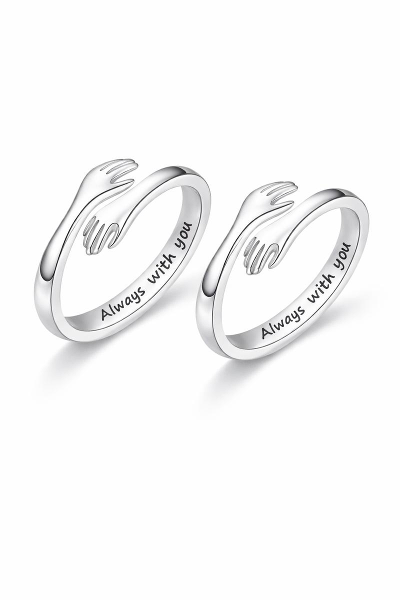 Adjustable Hug Ring for Daughter & Granddaughter – Love & Protection Promise Ring, Meaningful Gift (No Ring Box)