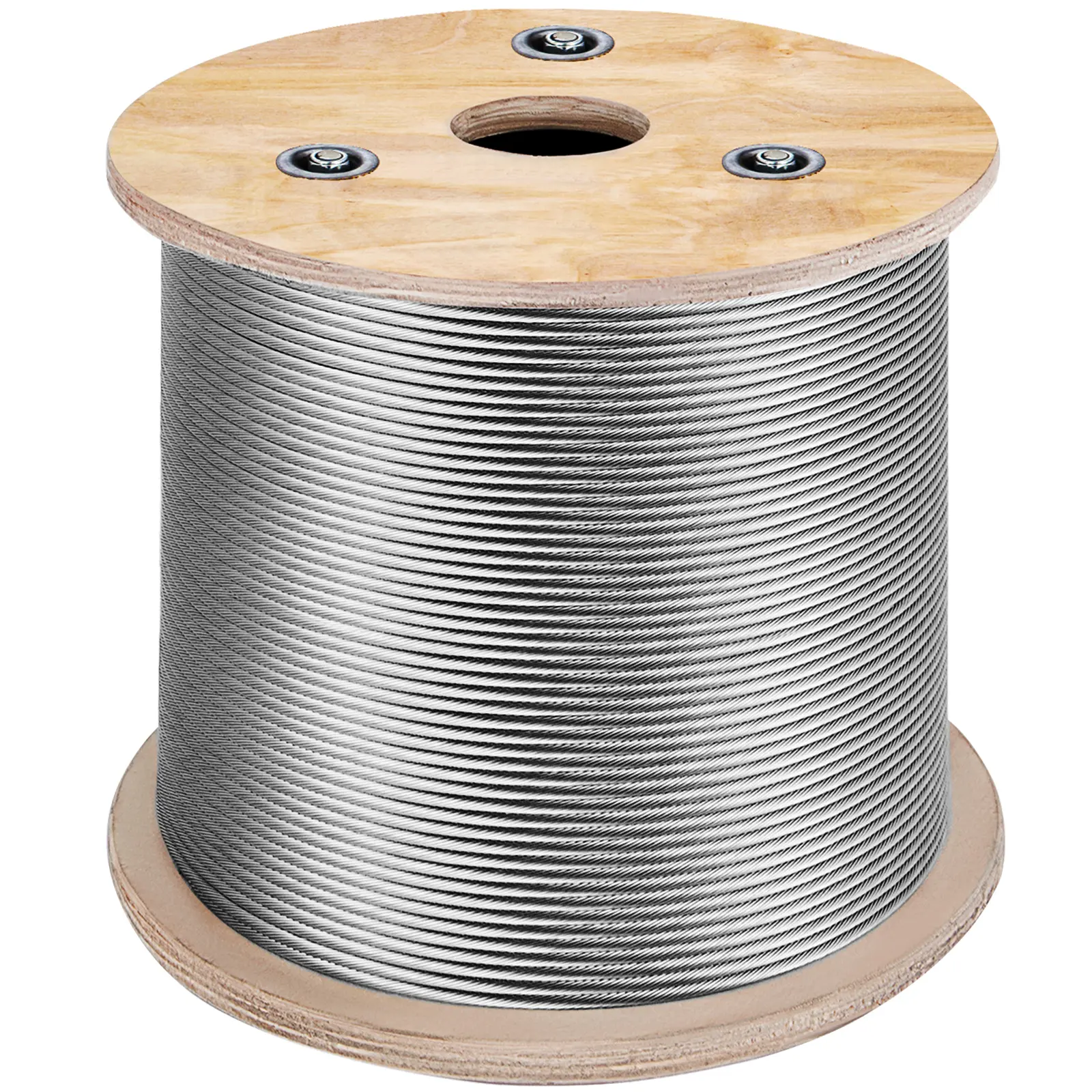 VEVOR Summerfinds 1/8in 316 Marine Grade Stainless Steel Cable Railing, 500 ft Industrial 7x7 Strand Core Smooth Surface Aircraft Wire Rope, 1700 lbs Capacity for Deck Rail Balusters, Bird Feeders