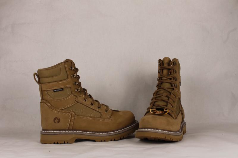 Men's Closed Tactical Work Boots - Footwear Comfort Bota Slip Resistant Steel Toe