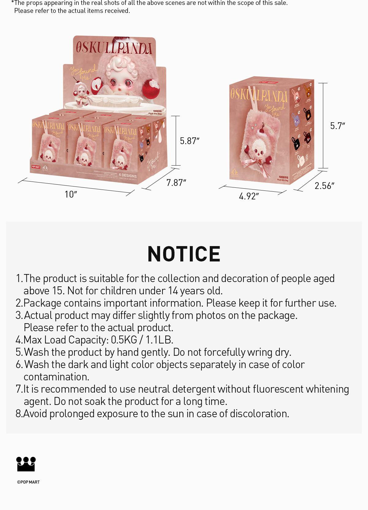 POP MART SKULLPANDA You Found Me！Series Plush Mini Bag