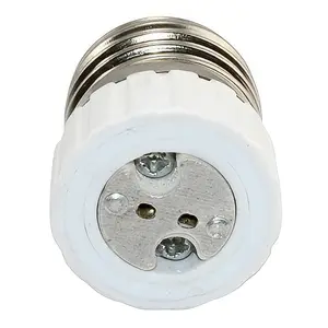 YI LIGHTING E26 to MR16 Socket Adapter Converter | Medium Edison Screw (E26/E27) to Bi-Pin (GU5.3, G4, MR11) Base | Heat Resistant PBT | For LED & Halogen Bulbs