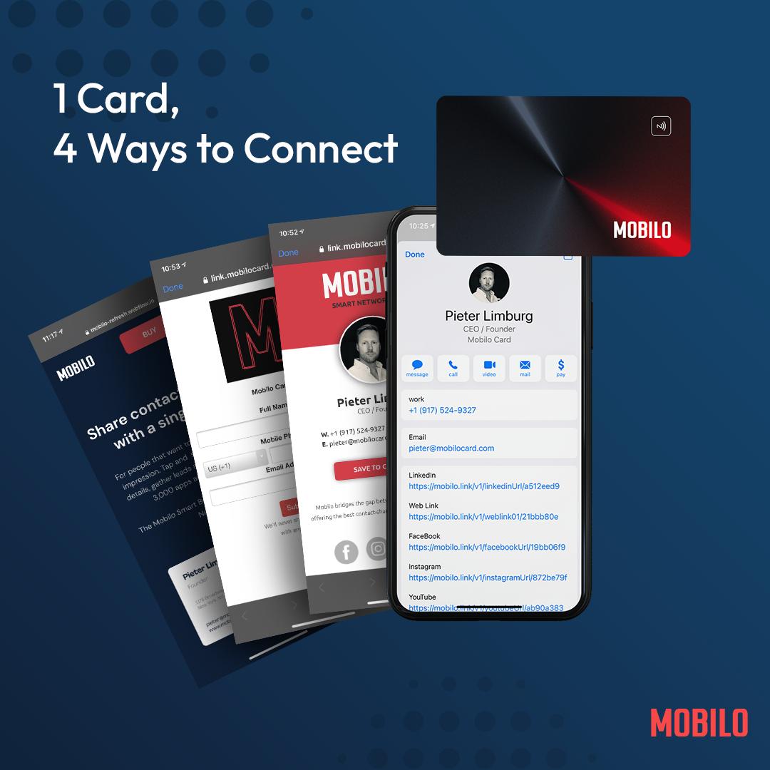 Mobilo Card Combo | Smart Business Card & Smart Button - Tap, Share ...