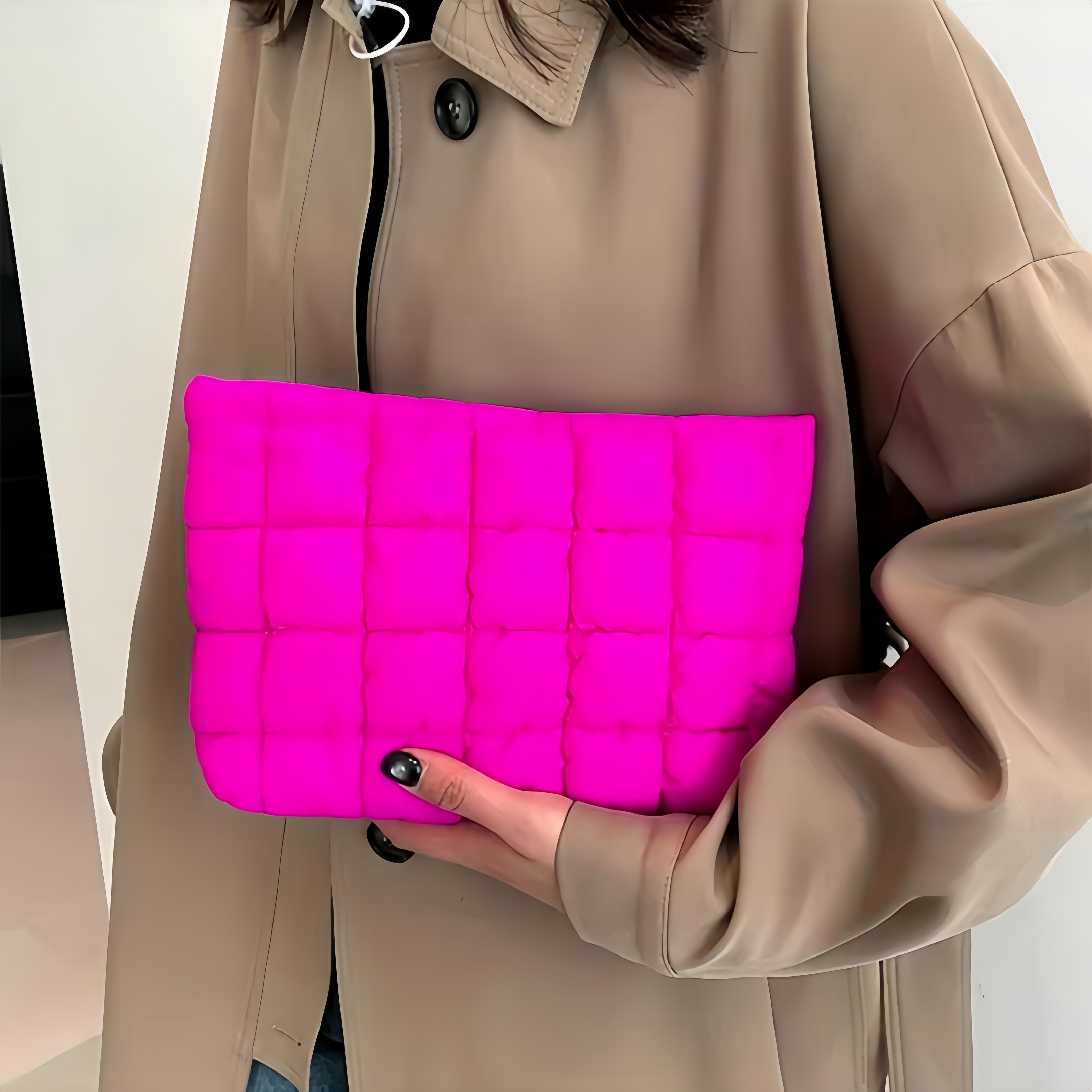 Stitching Pattern Makeup Bag, Casual Handbag Organizer Travel Beach Summer Cosmetic Storage Pouch,Women Accessories Travel Essentials