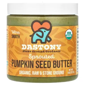 Dastony Organic Sprouted Pumpkin Seed Butter, Ultra Smooth, 8 oz (227 g)