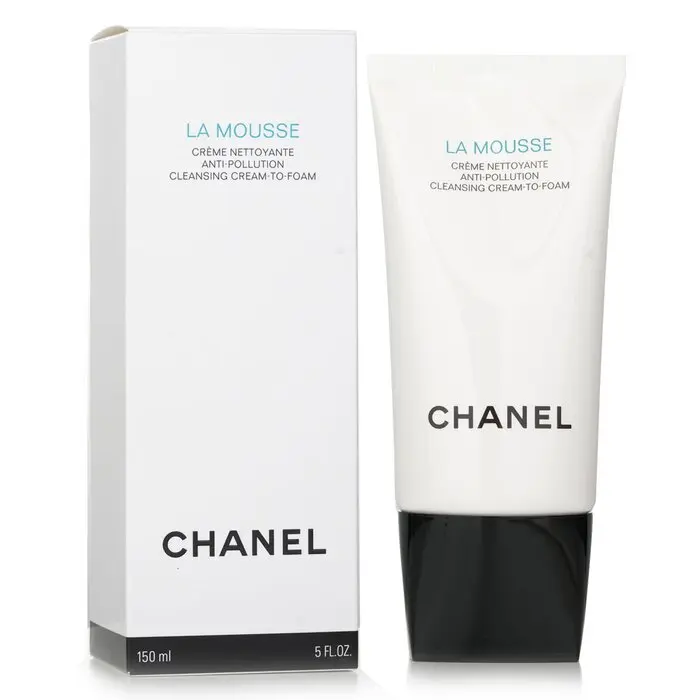 Chanel La Mousse Anti-Pollution Cream-To-Foam Facial Cleanser, Daily Foaming Moisturizing Cleanser, Single Item, Foaming Cleanser, Moisturizing Facial Cleansers