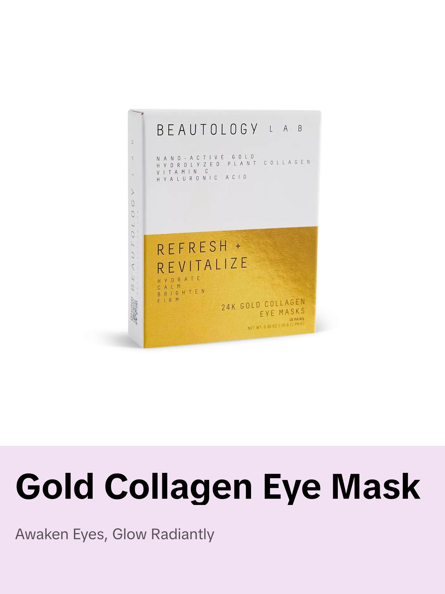 Beautology Lab Skincare 24K Gold Collagen Eye Masks
