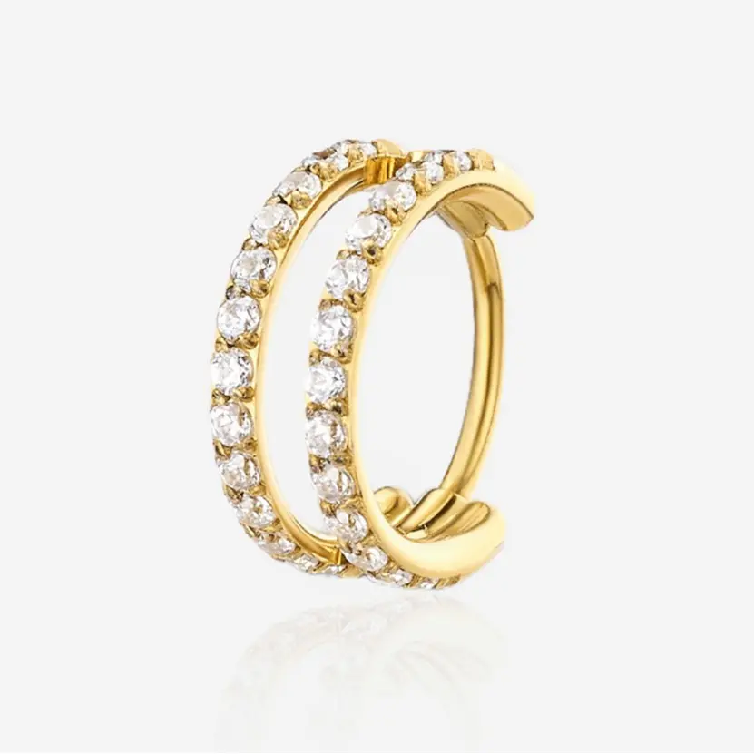 Gold with CZ