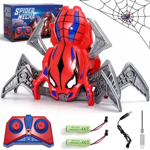 Remote Control Spider Toy for Boys, 2.4GHz RC Crawling Spidey Robot Toy for Kids, Cool Toy Spider Mecha with Eye Lights, Halloween Christmas Birthday Gifts for Boys Girls Ages 3-12 Brand: Rakay