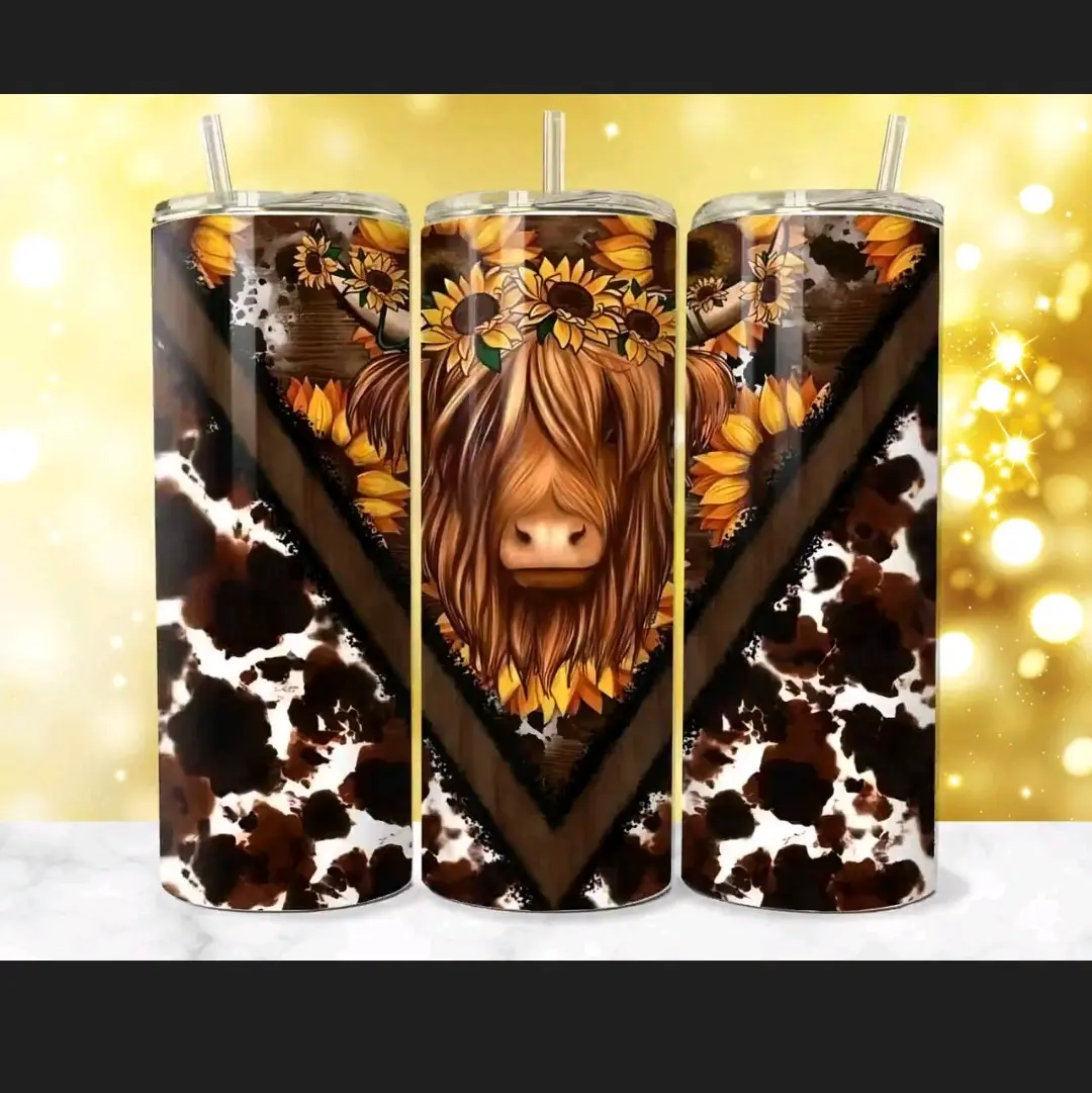 Ready to Press Sublimation 20 oz Straight Tumbler Wraps. 6 Sheets of Same Print