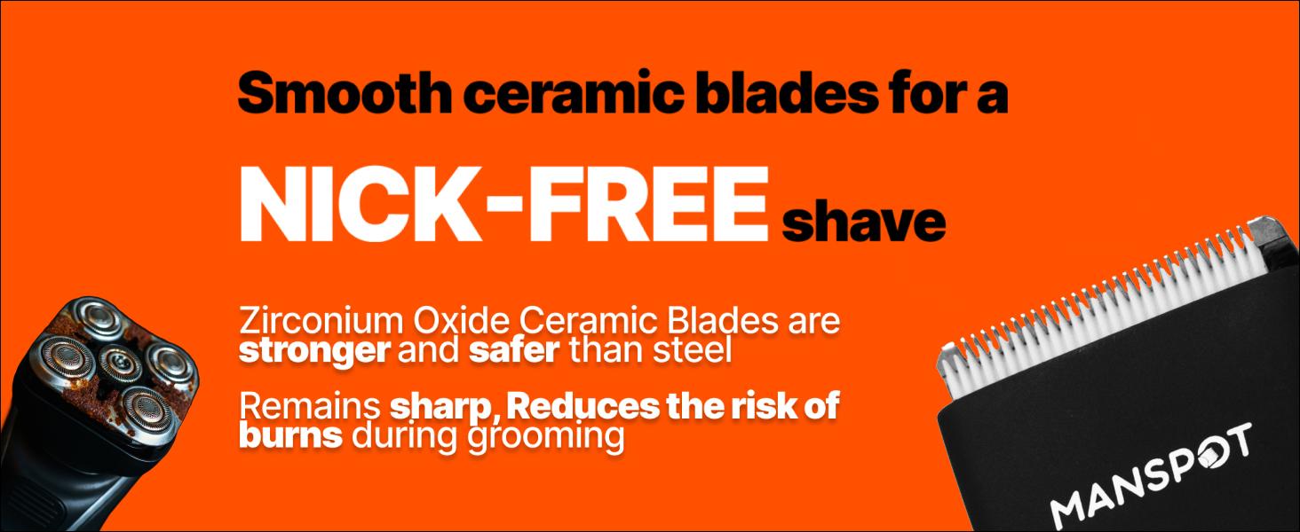 Manspot Electric Body Hair Razor for Men - USB Rechargeable, Waterproof, Replaceable Ceramic Heads, Ultra-Smooth Shaving, Cordless Trimmer for Grooming Routine Manspot Electric Body Hair Razor for Men - USB Rechargeable, Waterproof, Replaceable Ceramic Heads, Ultra-Smooth Shaving, Cordless Trimmer for Grooming Routine