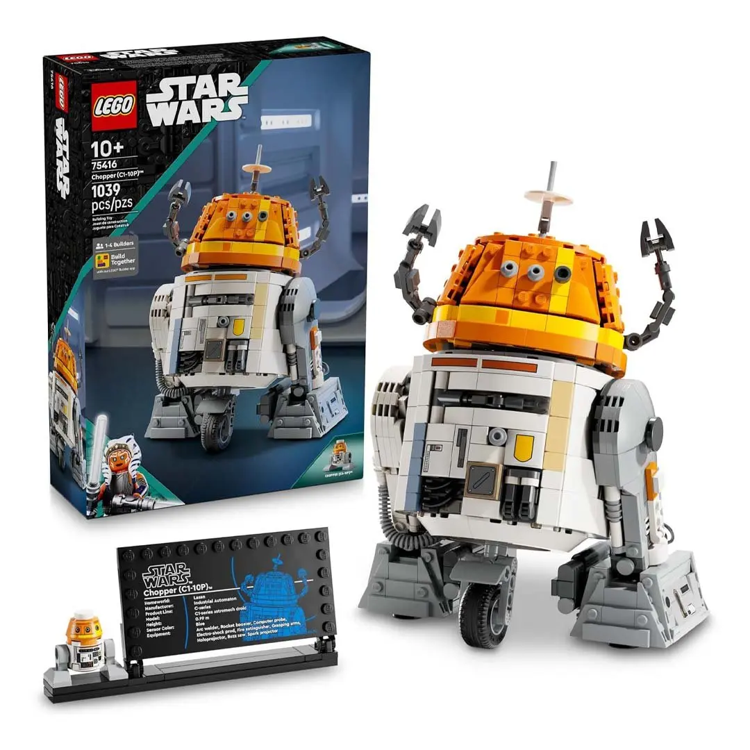 LEGO Star Wars Ahsoka Chopper (C1-10P) Astromech Droid Brick Kit, Building Blocks Toy Figure (75416)