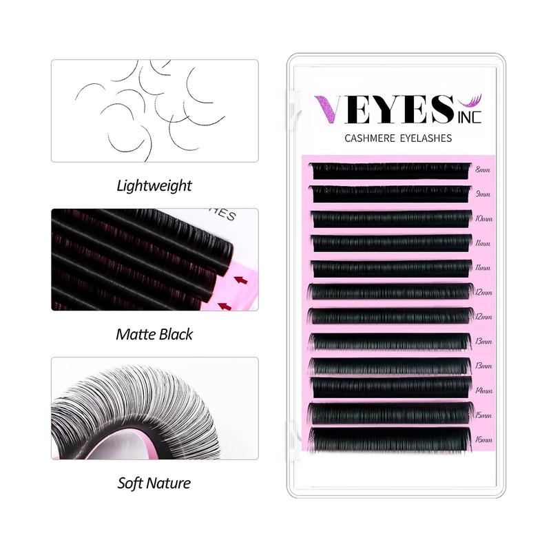 VEYELASH Cashmere Eyelashes Individual Eyelash Extension Textured Lashes for Professional use