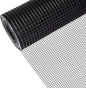 1/2 Inch PVC Coated Black Hardware Cloth 48 x 100 ft Galvanized Welded Wire Mesh Fencing Roll