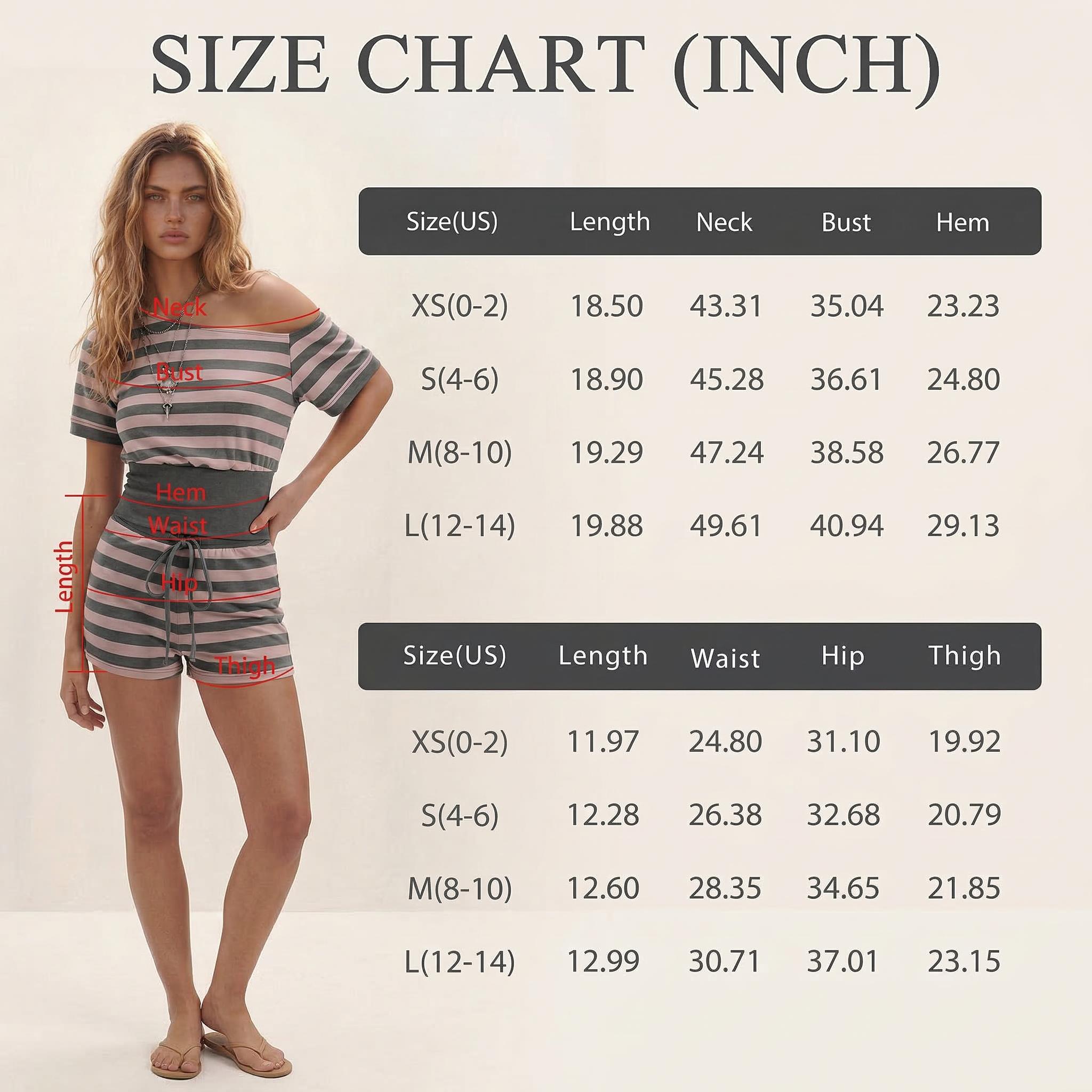 Trendy Queen Women's Striped 2 Piece Set Off The Shoulder Sexy Summer Outfits Short Sleeve Lounge Shorts Set Womenswear