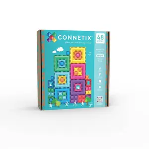 CONNETIX Magnetic Tiles Bright Portal Pack 48pc CONNETIX Magnetic Tiles Bright Portal Pack 48pc