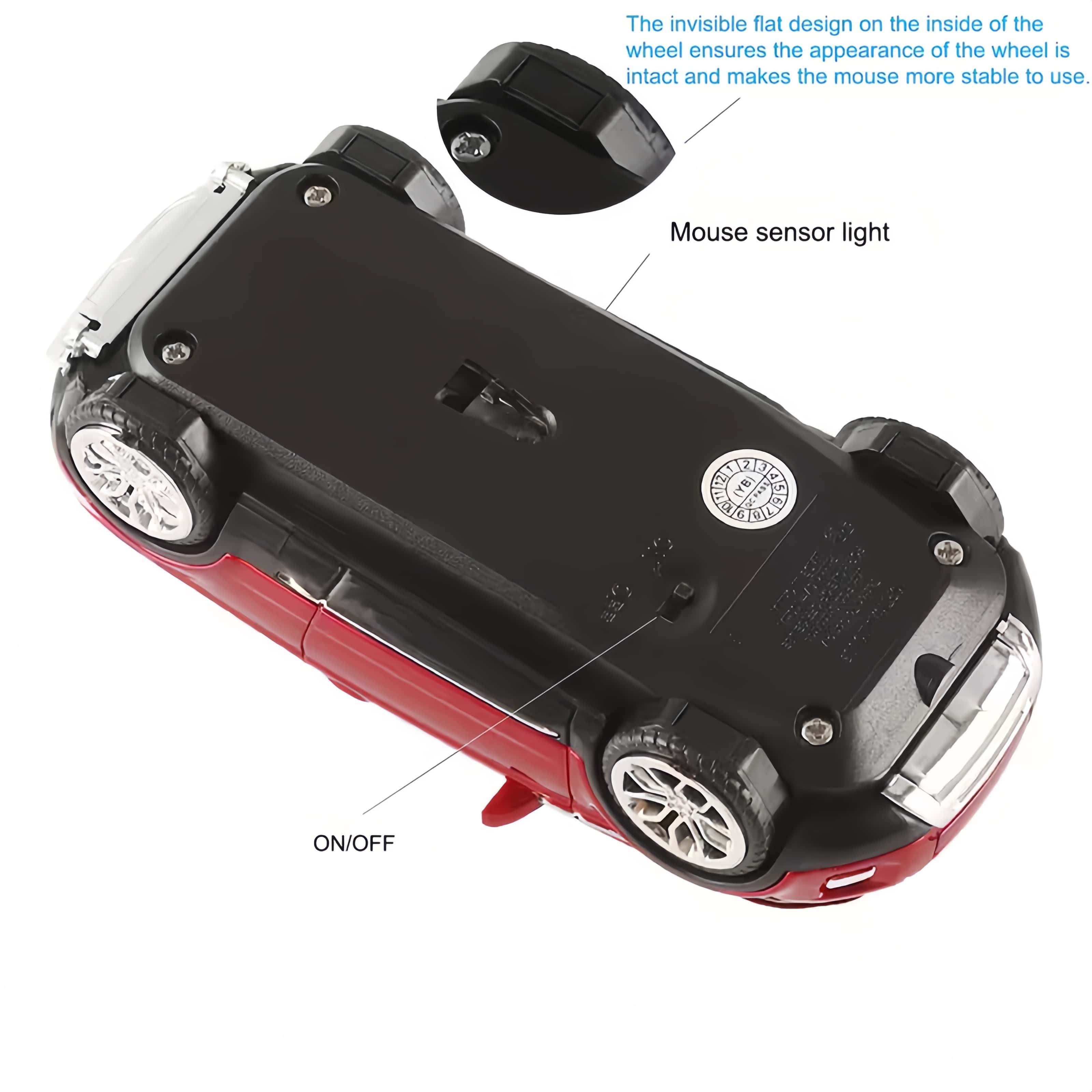 Creative Car Model Mouse | Ergonomic 3-Button Silent Click | Perfect for Office, Drawing & Gaming | PC & Laptop Compatible | Decorative Ornament Wireless