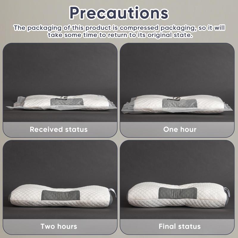 UFIST 2 Ultra-Soft Neck Support Pillows Premium Pillow Inserts with Removable Machine-Washable Covers for Ultimate Comfort Deep Sleep Breathable Fabric Modern Bedroom Essential Home Decor Perfect Christmas Gift