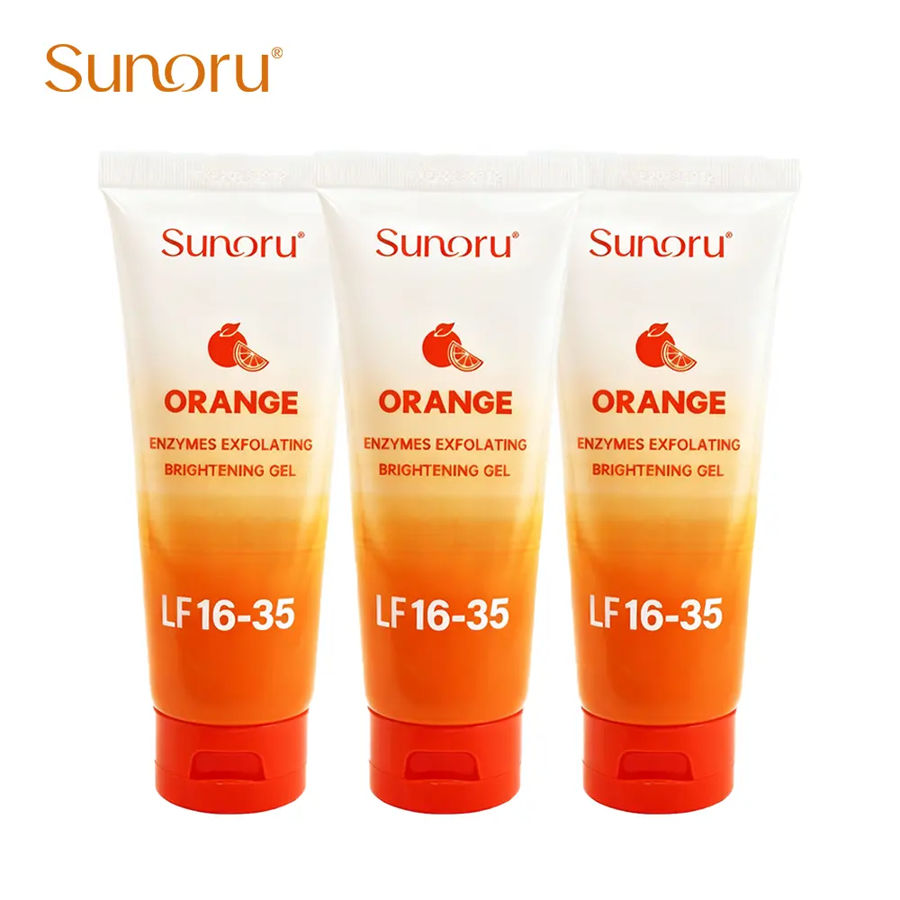 Orange Enzyme Exfoliating Gel | Gently Remove Dead Skin Cells for Instant Glow | Brightening & Smoothing Peeling Gel | Mild Formula for Radiant Skin