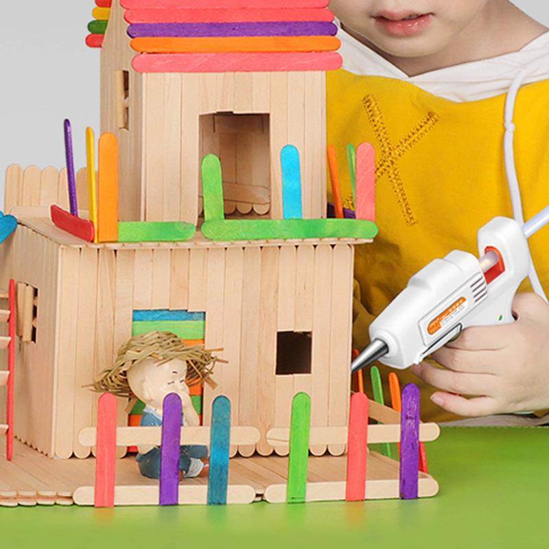 100 Pack Hot Glue Sticks Glue Sticks,Mini Hot Glue Sticks Clear Glue Glue Sticks for Glue Gun,Compatible with Industrial Glue Guns,No Ordor,Good Adhesion,Quickly Melt (4 Inches)