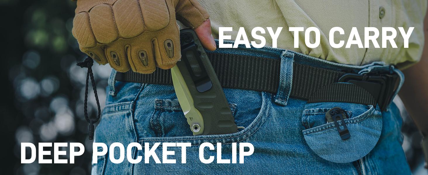 CJRB Tundra Pocket Knife, 3.78'' D2 Steel Black PVD Blade and G10 Handle Folding Knife for Men Women Camping Hiking Tactical Tool Survival Equipment Set Survival Gear