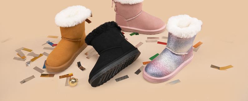DREAM PAIRS KIDS Toddler Boots Kids Boys Girls Winter Zipper Warm Faux Fur FuzzyGo Kid's Cozy Walking Ankle Boots