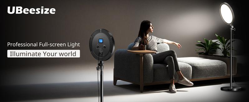 UBeesize 10" Professional Large Ring Light with 79.5" Stand, Phone Holder & Remote – 6500K Full-Screen Selfie Ring Light for Makeup, Photography, Studio, Barber,YouTube, TikTok, & Live Streaming Video UBeesize 10" Professional Large Ring Light with 79.5" Stand, Phone Holder & Remote – 6500K Full-Screen Selfie Ring Light for Makeup, Photography, Studio, Barber,YouTube, TikTok, & Live Streaming Video