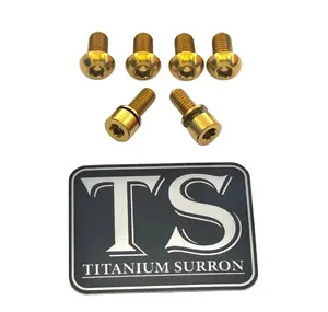 Titanium E-Moto Headlight Mount Bolts