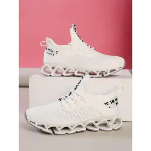 Womens Running Shoes Blade Tennis Walking Fashion Sneakers Breathable Non Slip Gym Sports Work Trainers Yellow Walking Shoes Footwear