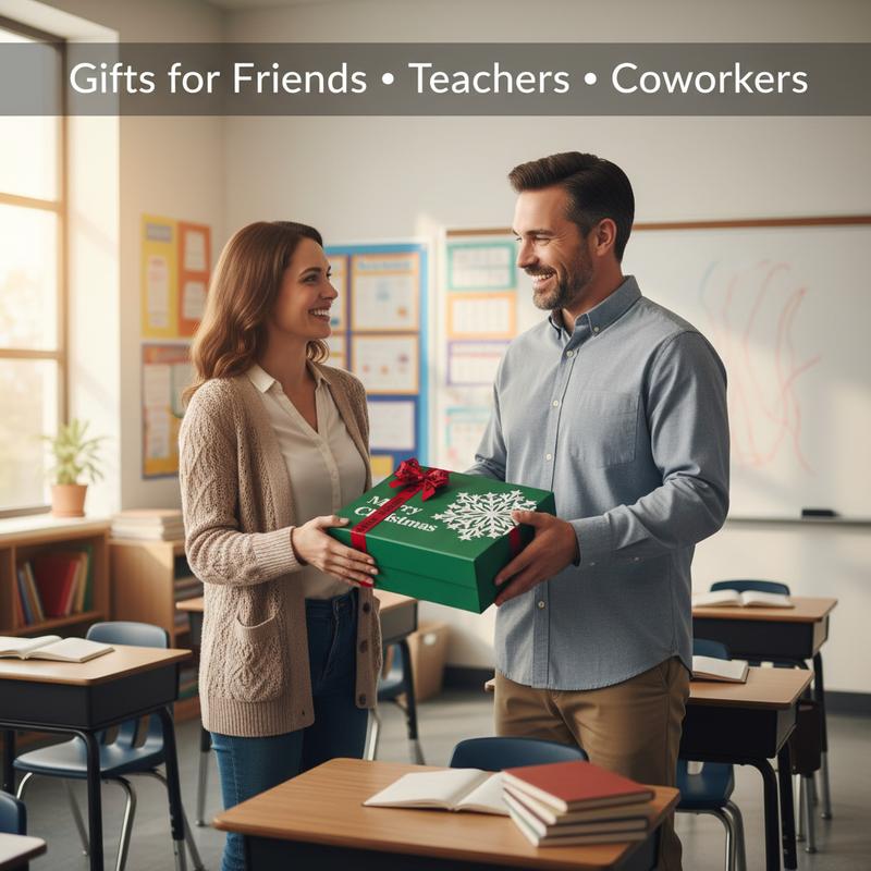 5PCS Christmas Gift Box, Christmas Boxes With Lids,  Portable、Foldable and Reusable, For Presents, Birthday Box, Gift Packging, Party, Family or Business