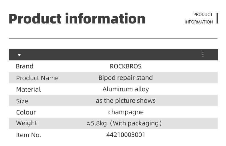 ROCKBROS Bike Repair Stand Max 65 lbs Home Bike Bicycle Stand for Mechanic Maintenance Rack Road Mountain Bikes Repair Stand