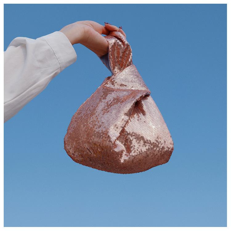 Aidonger Solid Color Sequin Wristlet Clutch – Sparkly Mini Party Bag for Girls Night & Going Out