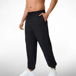 Men’s Jogger Pants, Drawstring Elastic Waist Casual Sports Pants, Versatile Full-Length Trousers
