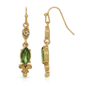 La Belle ÀÜ°¢ÀÜ°¬ßpoque Crystal And Emerald Green Dangle Earrings