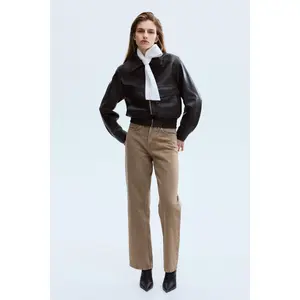 H&M Straight High Waist Ankle Jeans