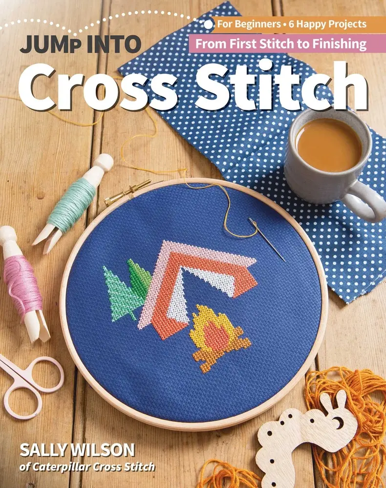 USED Jump Into Cross Stitch: DIY Handicrafts Guide for Beginners, 6 Happy Projects, From First Stitch to Finishing (Paperback by Sally Wilson)