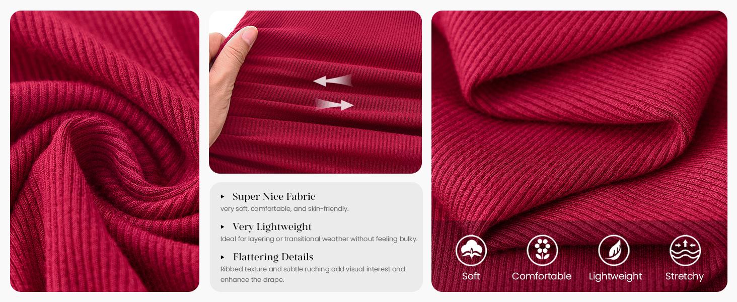 PrettyGarden Women's Long Sleeve Shirts 2025 Fall Crop Going Out Tops Casual Boat Neck Bell Sleeve Ribbed Ruched Y2K Clothes