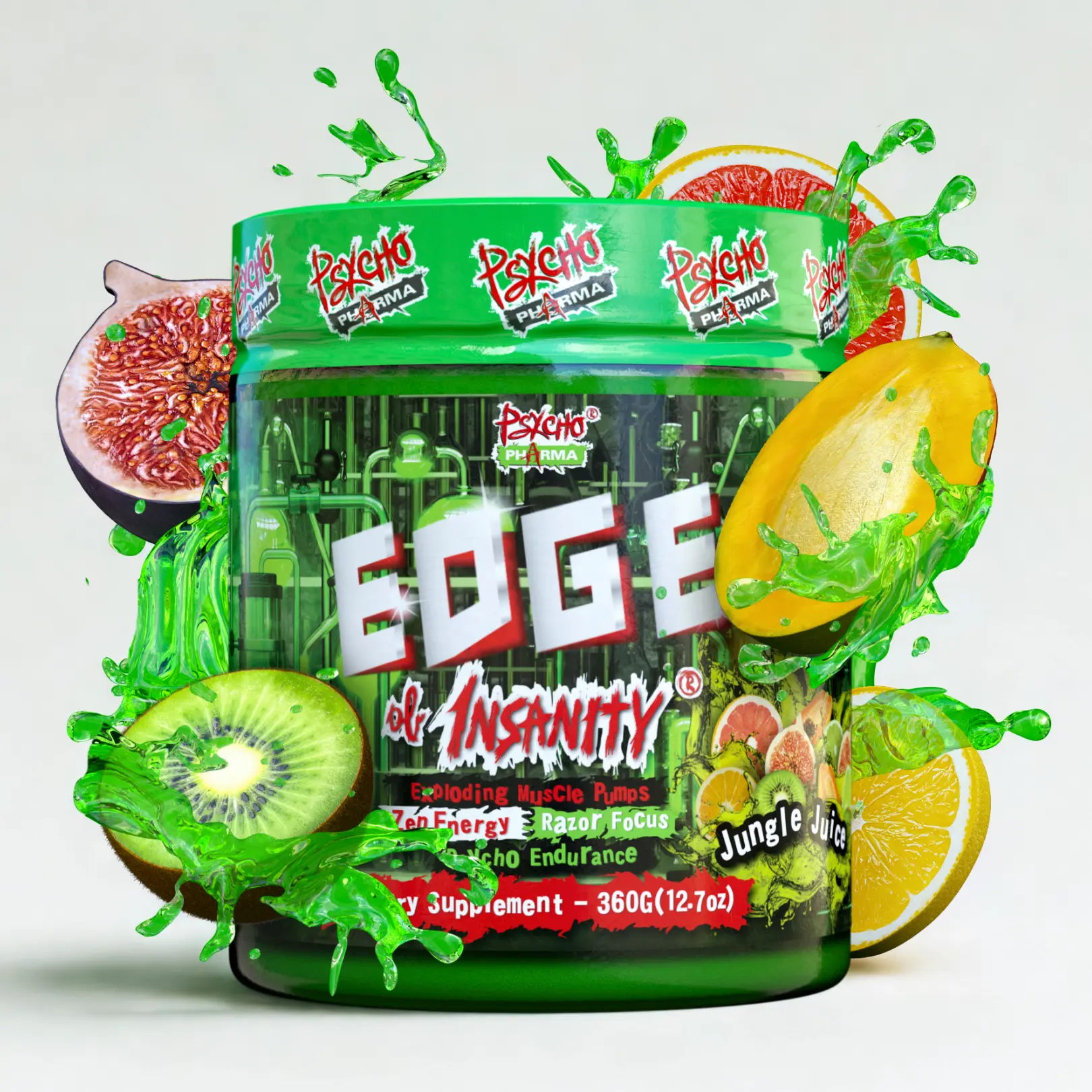 Psycho Pharma Edge of Insanity Pre-Workout (25 Servings) Fitness Supplement