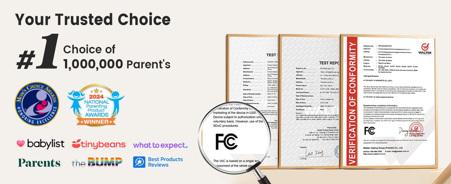 Grownsy Baby Food Maker with Steam Basket, One Step Baby Food Processor Steamer Puree Blender Grinder Mills Machine, Auto Cooking Grinding and Sterili-zing, 2025 New Product