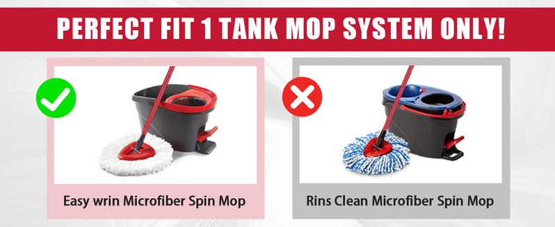 Scrub Head Refills for O-Cedar EasyWring Spin Mop 1 Tank System Spin Mop Head Refill Replace for Velida ocedar Mop Plastic Bristle dealsforyoudays