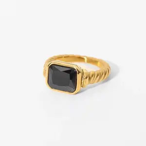 Solar Eclipse Stainless Steel Ring