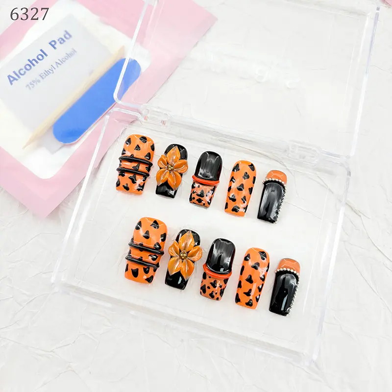 .DP.6327.3D carved wearable nails