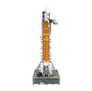 Acrylic UV Print Display Stand Compatible with LEGO® 10341 NASA Artemis Space Launch System - Set Not Included