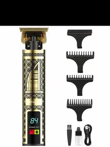Wtispot Men's Electric Hair Clipper Set Home Shaver All Metal Alloy Blade LCD Display Carving Design Portable Accurate Trimmer Father's Day Gift Professional Cordless Hair Trimmer Kit