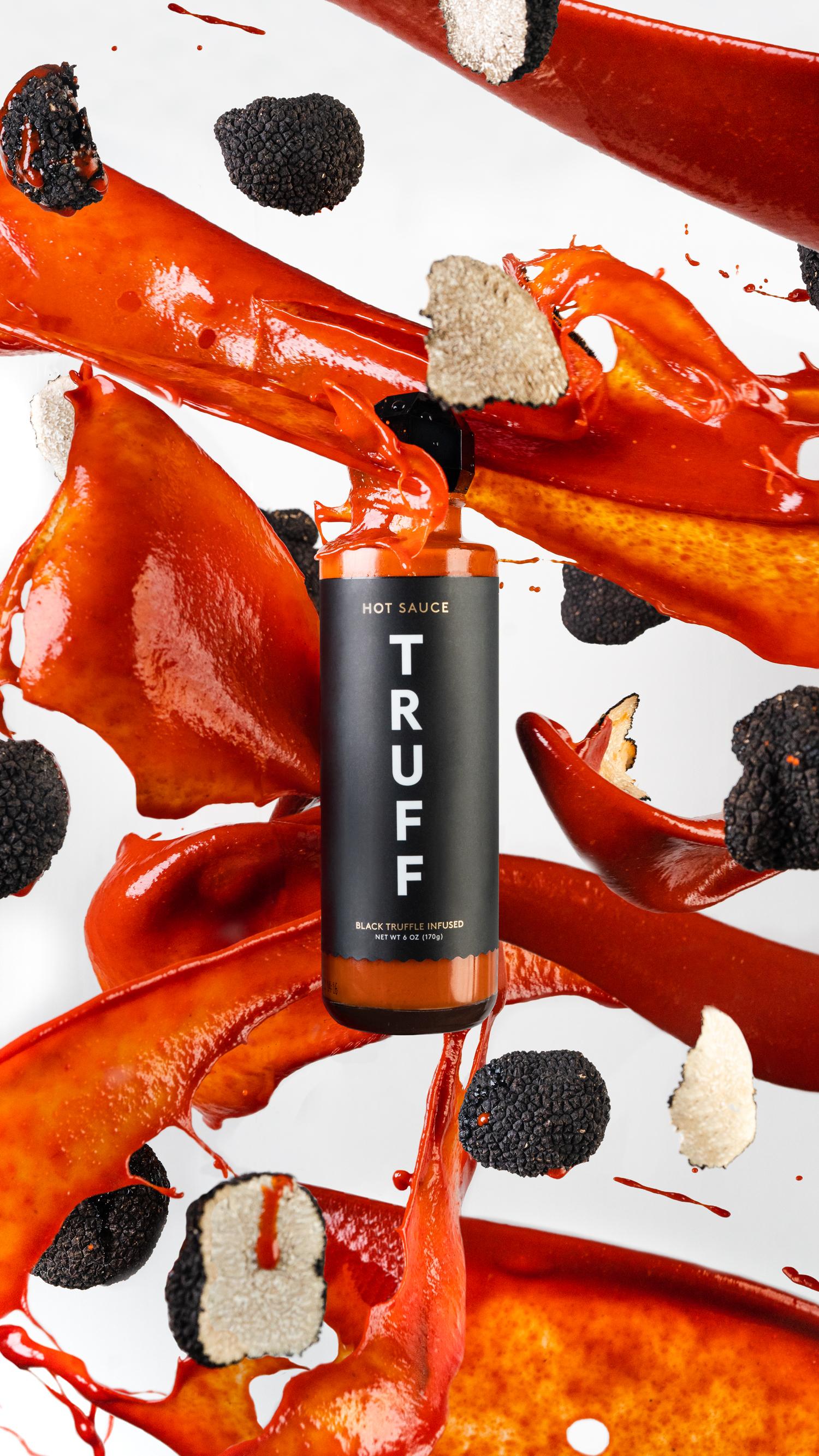 TRUFF Original Hot Sauce, Gourmet Hot Sauce with Ripe Chili Peppers, Black Truffle Oil and Agave Nectar, Truffle Flavor Dip, 6 oz