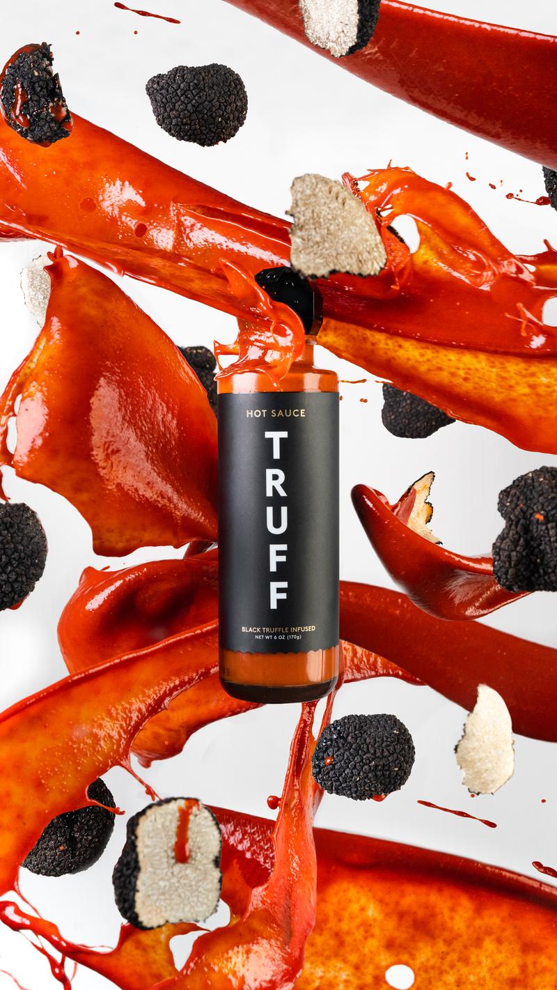 TRUFF Original Hot Sauce, Gourmet Hot Sauce with Ripe Chili Peppers, Black Truffle Oil and Agave Nectar, Truffle Flavor Dip, 6 oz