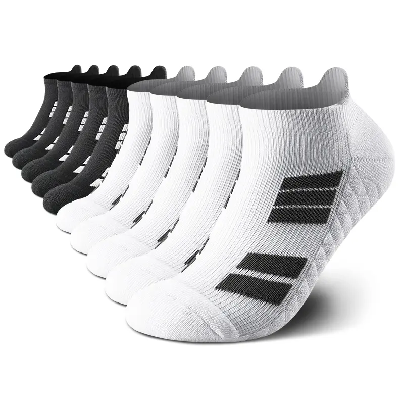 12 pairs of unisex ankle socks — moisture-wicking, cool touch, breathable, comfortable fit; casual sports socks suitable for outdoor hiking, running, basketball, wearable year-round; an ideal Halloween/Christmas gift.